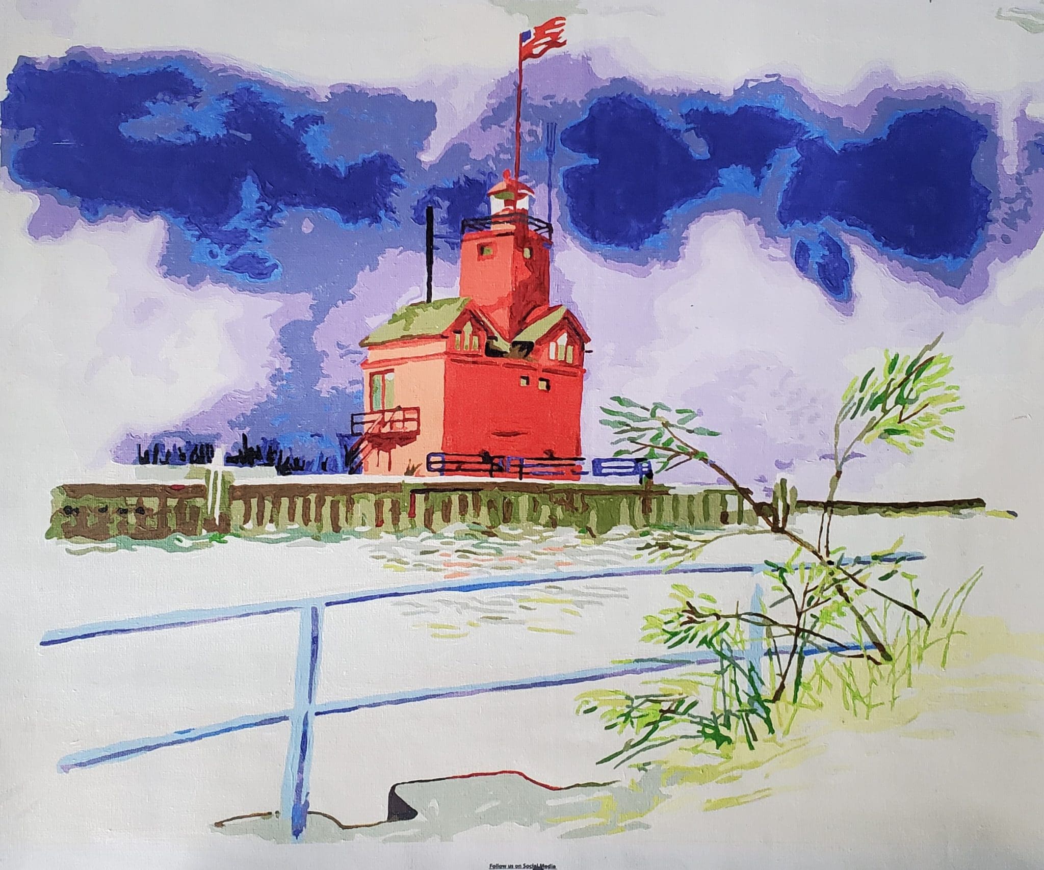Big Red Paint By Number Historic Ottawa Beach Pumphouse Museum big-red-paint-by-number-historic-ottawa-beach-pumphouse-museum